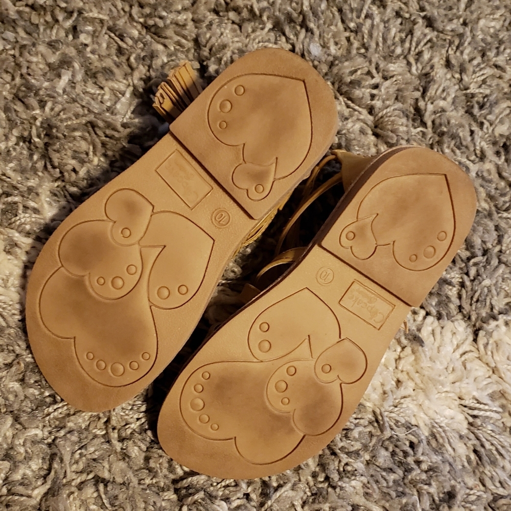 Cupcake Couture girls gladiator sandals sz 10 - Picture 4 of 5